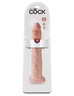 Телесный фаллоимитатор-гигант на присоске 13 Cock - 33 см.