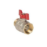 Кран шаровый НР-ВР 1" бабочка HLV