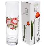 Ваза стеклянная 26,5см «Розочка» D43767/01