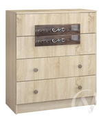 Комод Спальня Мадлен (дуб сонома/дуб шале мореный)