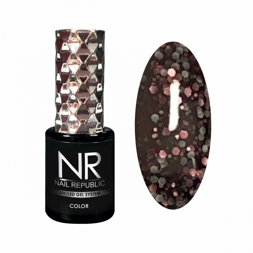 Nail Republic Гель-лак NR-711 Stone crumb, Розовые мечты, 10 мл