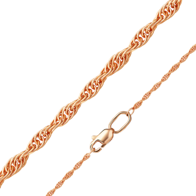 Цепь из красного золота (плетение «Кордовое»)