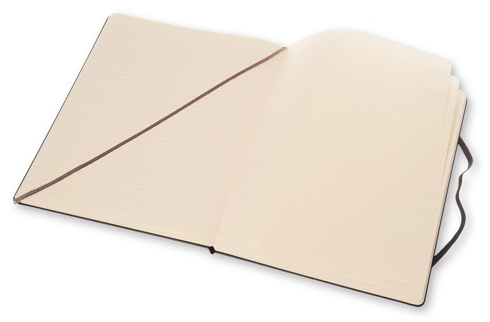 Блокнот в линейку Moleskine CLASSIC (QP090) 19х25см, 192стр., твердая обложка, черный