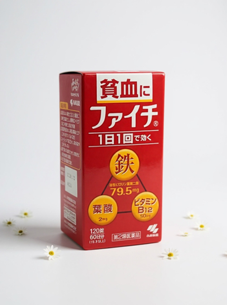 Kobayashi Vitamin B12 + Folic Acid Комплекс от анемии, 120 шт