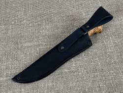 Финский нож Пуукко, сталь Х12МФ, рукоять карельская берёза