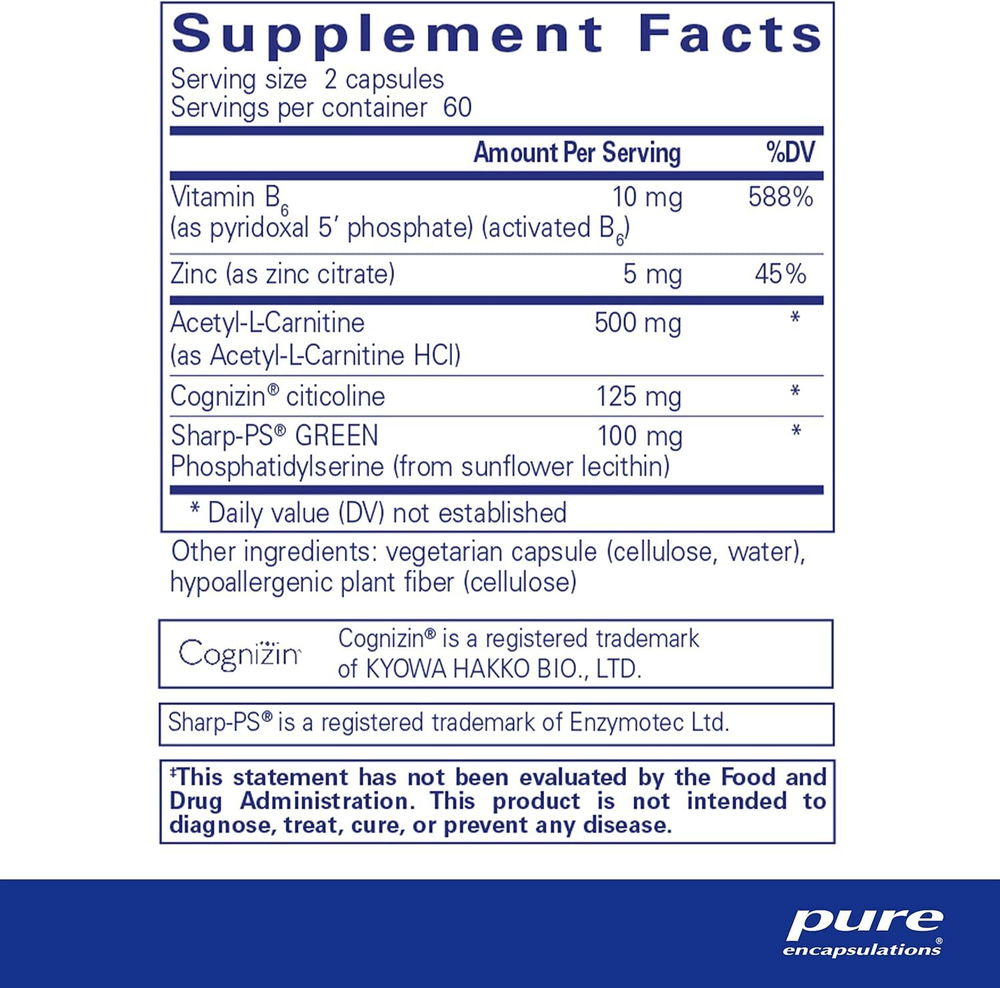 Pure Encapsulations - CogniPhos 120 capsules