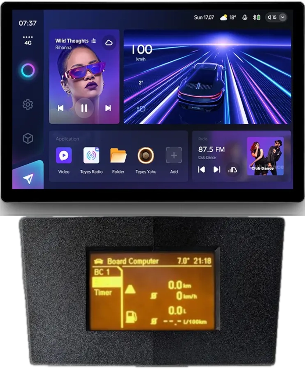 Магнитола для Opel Antara 2006-2015 (перенос БК вниз, черная) - Teyes CC3-2K монитор 13", QLED+2K, Android 10, 4G SIM-слот, CarPlay