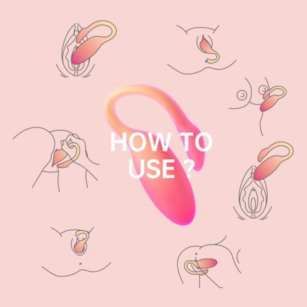 Вибромассажёр с интеллектуальным управлением Magic Flamingo Max от Magic motion, оранжевый