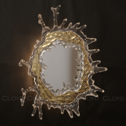 Зеркало Cloyd EVOKE-B Mirror / выс. 65 см - золото (арт.50150)