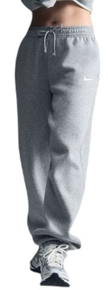 Женские теннисные брюки Nike Sportswear Phoenix Fleece - dark grey heather/sail