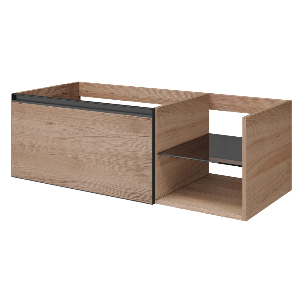 Armadi Art QUATRO 6 120см (80+40) тумба WILLOW профиль ANTHRACITE