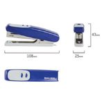 Степлер №10, Brauberg Germanium, до 12л, пластиковый корпус, синий