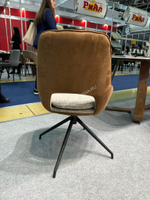 Стул DC-2012-1 бежевый/коричневый вращающийся