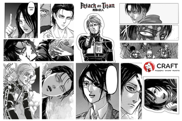 Стикерлист "Атака титанов (манга)"