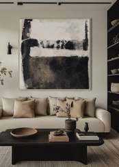 Постер Nebula 120х120 см, коричневый, жёлтый