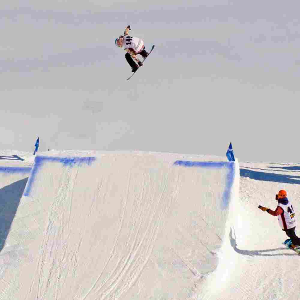 Надувная подушка-склон «SnowSlope» для слоупстайла и фристайла, 16×11×2,5 м