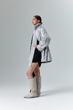 Пуховик - Кимоно укороченный