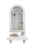 Декор для дома и интерьера "Зеркальное окно-арка" 67х34 см