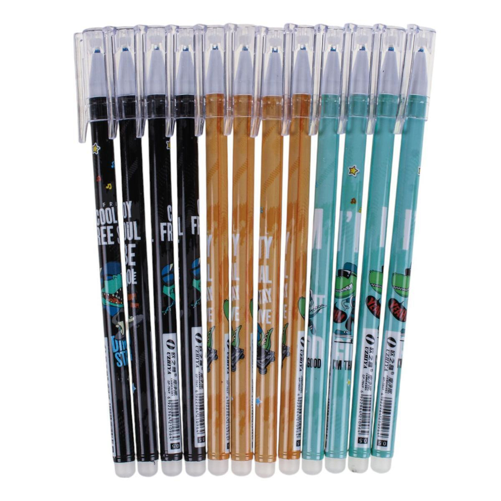 Ручка пиши-стирай "Крутой Дино" 0,5мм, синяя, 4 вида микс