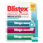 Blistex, Лечебный бальзам для губ, SPF 15, мята, ягоды, классический, 3 шт. В упаковке, 4,25 г (0,15 унции)
