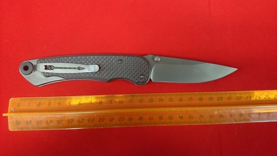 Складной нож скл. Spartan Blades Akribis Folder SB/SF1BKMGCF c клинком из стали CPM-S35VN, рукоять титан / карбон