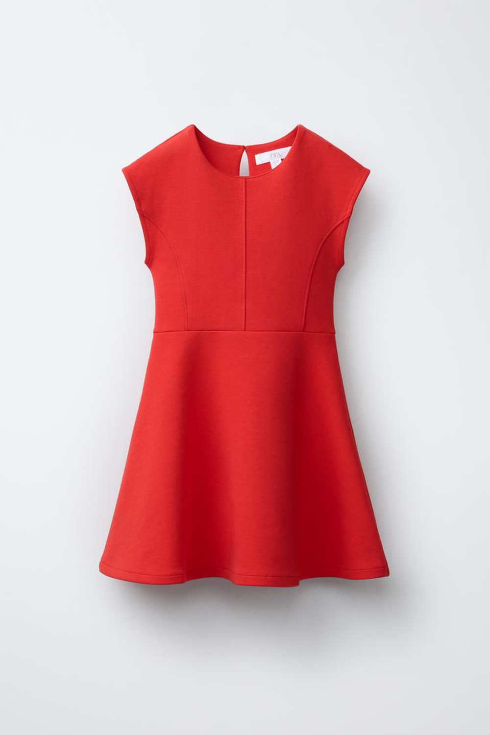 ZARA ПЛАТЬЕ ИЗ ТРИКОТАЖА, КРАСНЫЙ