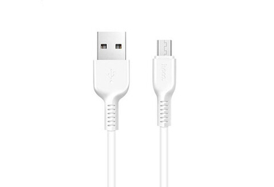 Кабель USB HOCO X20 Flash для Micro USB 2А, 1м, белый