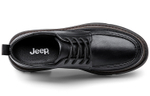 Jeep Casual Leather Shoes Men"s Low top Black