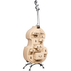 Подставка Контрабас-Комод Айвори Рептилия Жемчуг