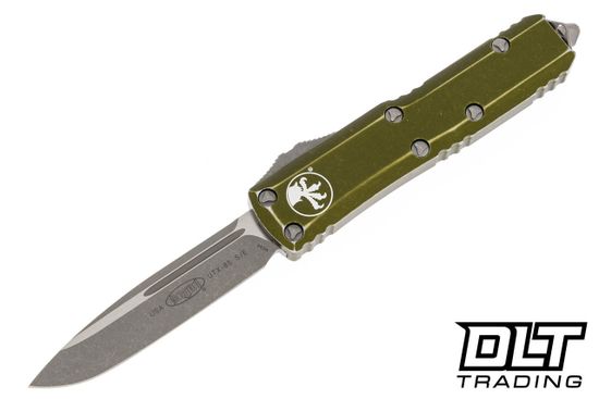 Автоматический нож Microtech MT_231-10DOD UTX-85 S/E, алюм. рук-ть зелен. Distressed, клинок стоунвош