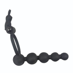 Эрекционное кольцо с анальным стимулятором Cockring and Anal Pleasure (Цвет: черный)