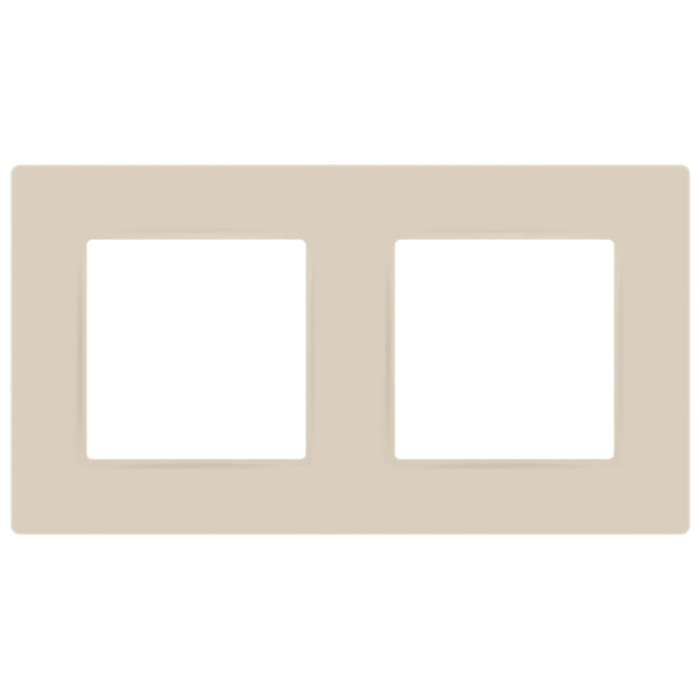 Рамка для розеток и выключателей ЭРА Серия 12 12-5202-02 на 2 поста, Классик, слоновая кость