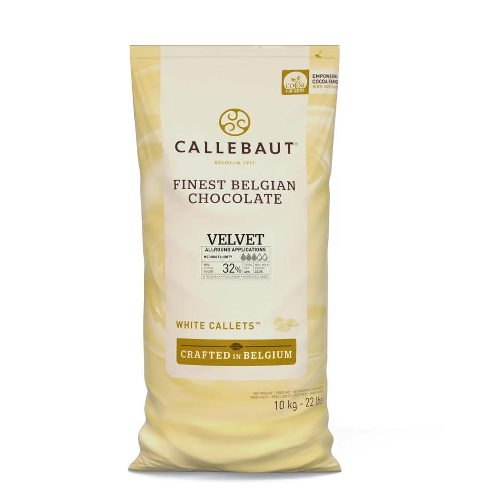 Шоколад белый Velvet 32% «CALLEBAUT» 10 кг