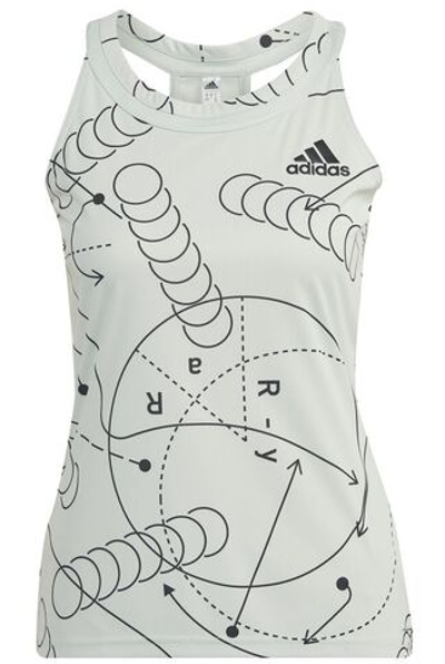 Женский топ теннисный Adidas Club Tennis Graphic Tank Top - linen green