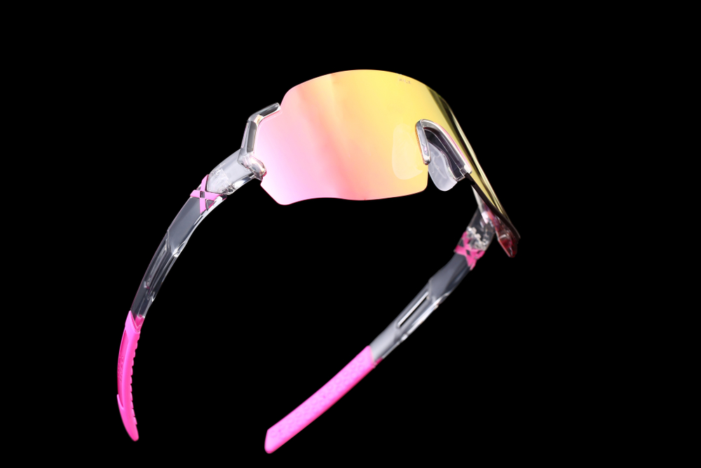 Спортивные очки HILX Savage (L) Shiny Crystal Grey Pink / Pink Lens