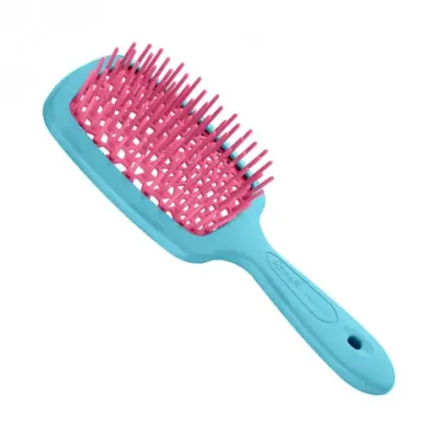 Расческа для волос JANEKE SuperBrush The Original Small мини Бирюзовый с розовым