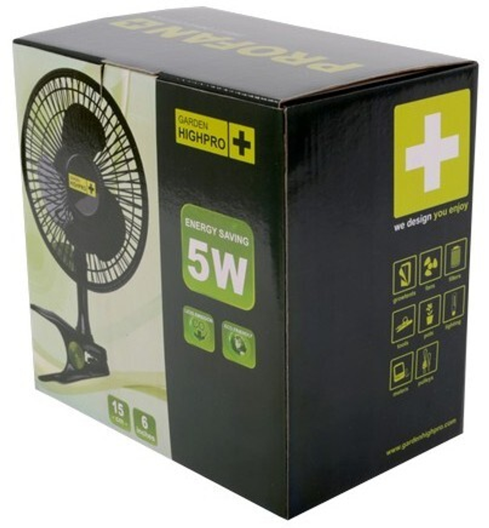 GARDEN HIGHPRO CLIP FAN 15 см/5 Вт Вентилятор на клипсе