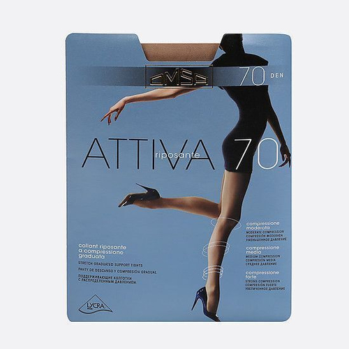 Колготки Омса Аттива 70 Den Caramello 2S