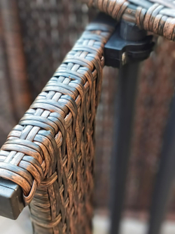 Шезлонг, лежак из искусственного ротанга МАРА «MARA» в комплекте в матрасом — Dark Brown