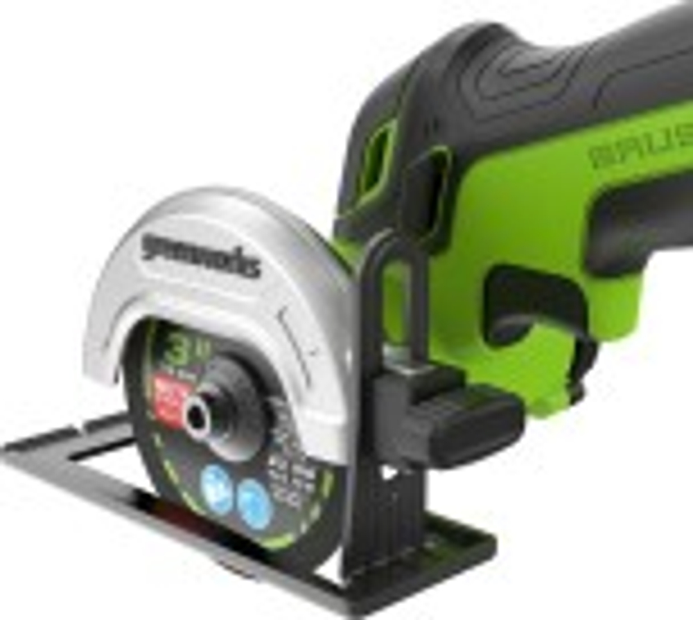 Угловая шлифмашина аккумуляторная GREENWORKS GD24UCS 24V, АКБ 2Ач и ЗУ 3402007CUA