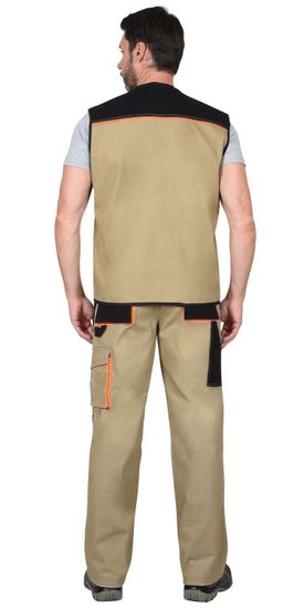 Жилет "Сириус-Манхеттен" (песочный/черный/оранжевый)