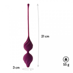 Вагинальные шарики Alcor LYRA Le Frivole, в cливовом цвете, One Size