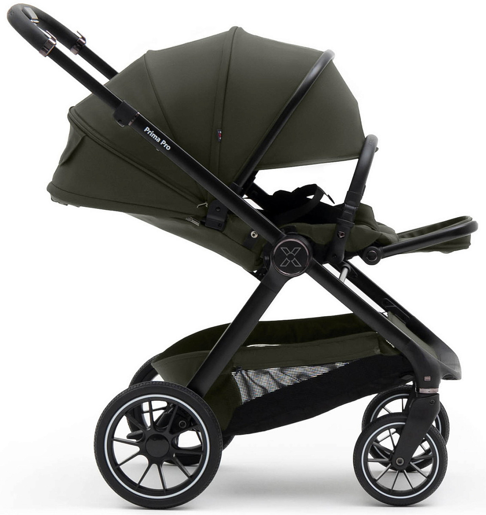 Коляска Agex Prima Pro 3 в 1 с автокреслом i-Safe S Black APF664 Green (Зеленый)