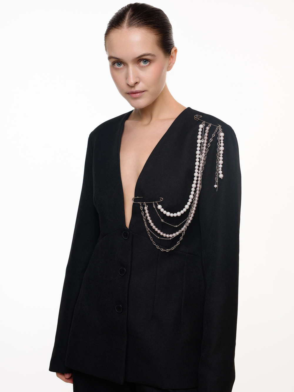 Брошь "Valencia massive pink"