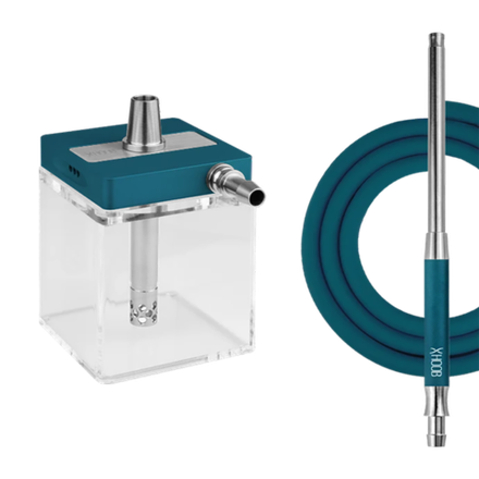 Кальян HOOB - subAtom C Black x Gold (Шахта, шланг, золотая колба, мундштук, уплотнитель)