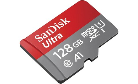 Карта памяти SanDisk Ultra microSDXC 128GB UHS-I U1 V10 A1, R 140 МБ/с