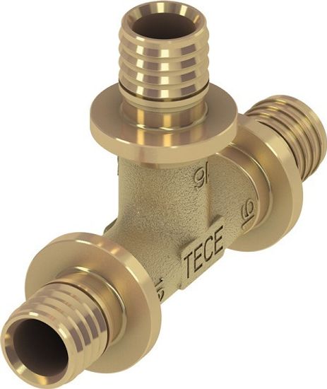 Тройник TECEflex 25x25x25 мм латунный (арт. 760025)