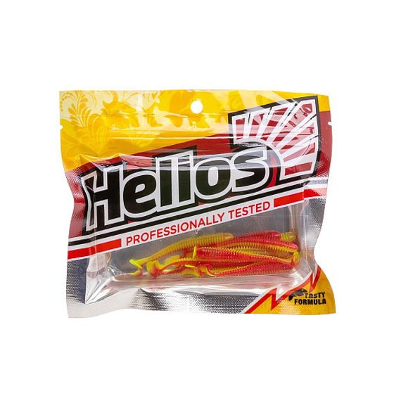Виброхвост Liny Catcher 2,35&#39;/6 см Red Lemon 12шт. (HS-5-050) Helios