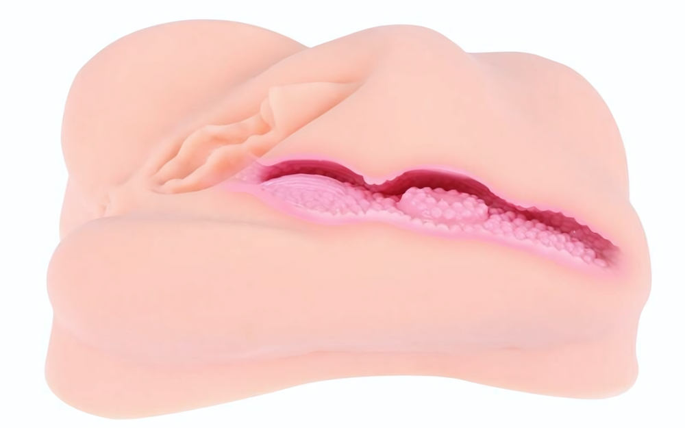 Мастурбатор-вагина без вибрации Adarashi 2 с двойным слоем материала (Цвет: телесный)