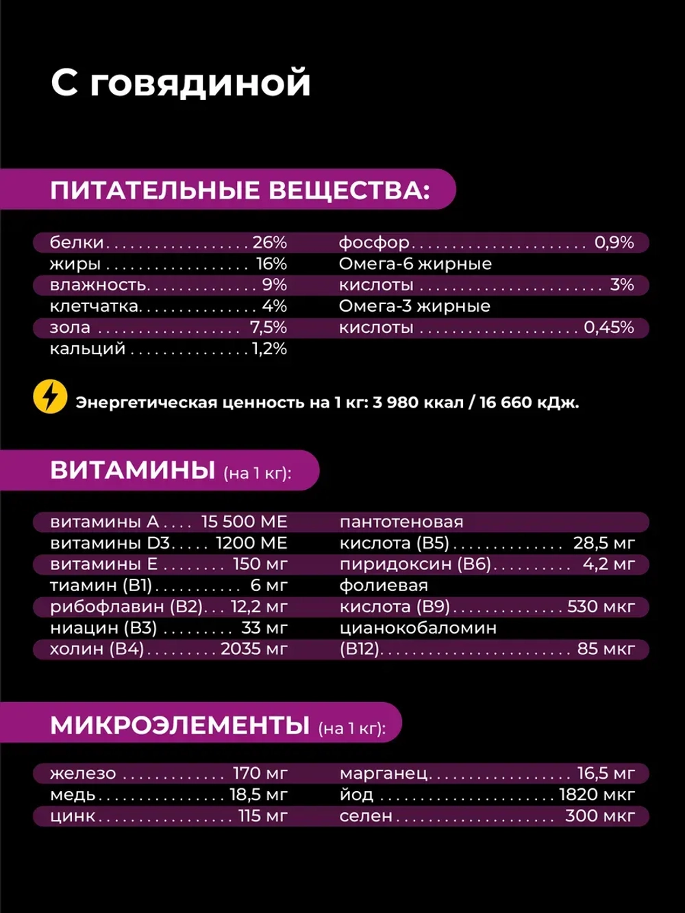 Корм сухой для Кавалер кинг Чарльз спаниеля, говядина 800 гр